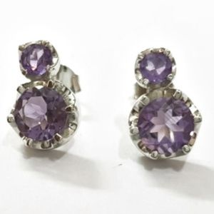 Amethyst 925 Sterling Silver Earrings